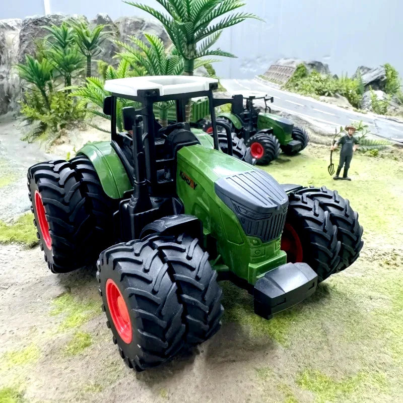 Large Scale Tractor Toys DIY Farmer Car Playset Toy Transport Trailer Engineering Birthday Gifts