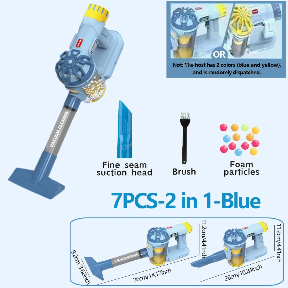 Kids Vacuum Cleaner Toy Electric Realistic Pretend Play Housekeeping Cleaning Set for Toddlers Educational Gift for Boys Girls
