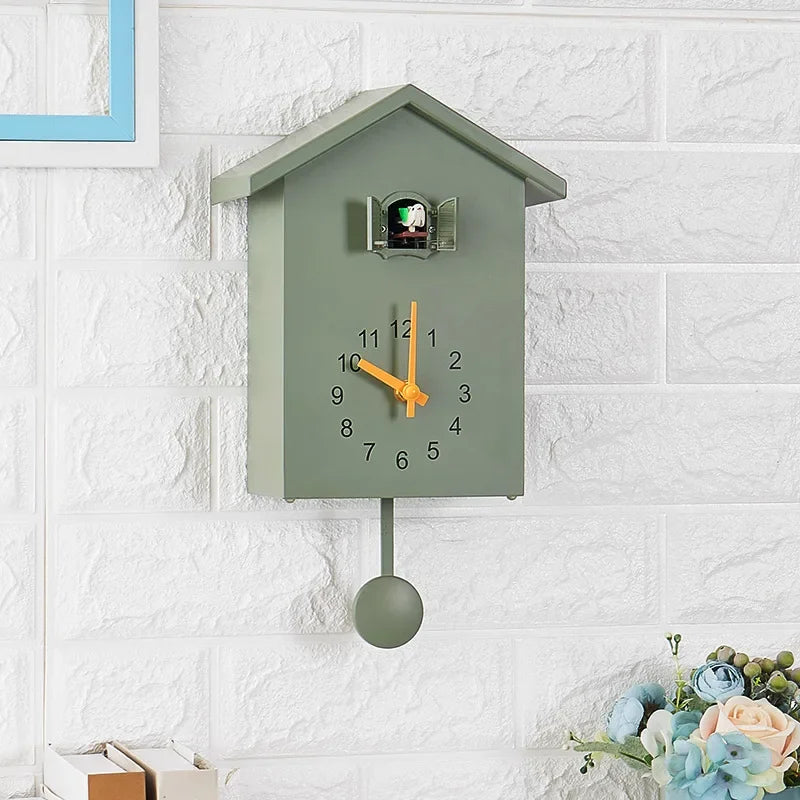 20x25cm Cuckoo Quartz Wall Clock Modern Bird Home Living Room Hanging Watch Horologe Clocks Timer Office Home Decoration Gifts