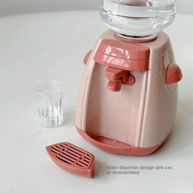 Mini Household Appliances Kitchen Toys Pretend Play Set with Coffee Maker Water Dispenser and Toaster for Kids Boys Girls Gifts