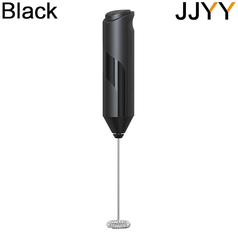 USB Rechargeable Milk Frother Mini Handheld Electric Foam Maker with 3 Speed Whisks for Latte Coffee Cappuccino