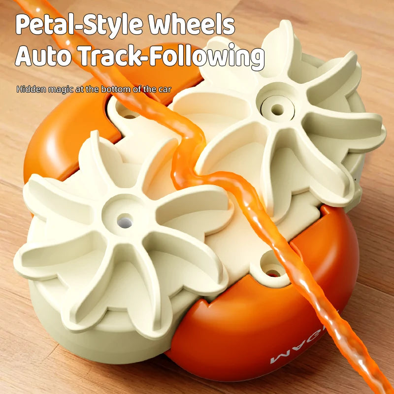 DIY Assemble Variable Track Toy Car, Educational Electric Mini Car with Crystal Mud Track, Magical Dream Changeable Track Toys