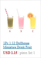 1:12 Miniature Food Dessert Sugar Mini Lollipops With Case Holder Candy For Doll House 1/12 Kitchen Furniture Toys Accessories