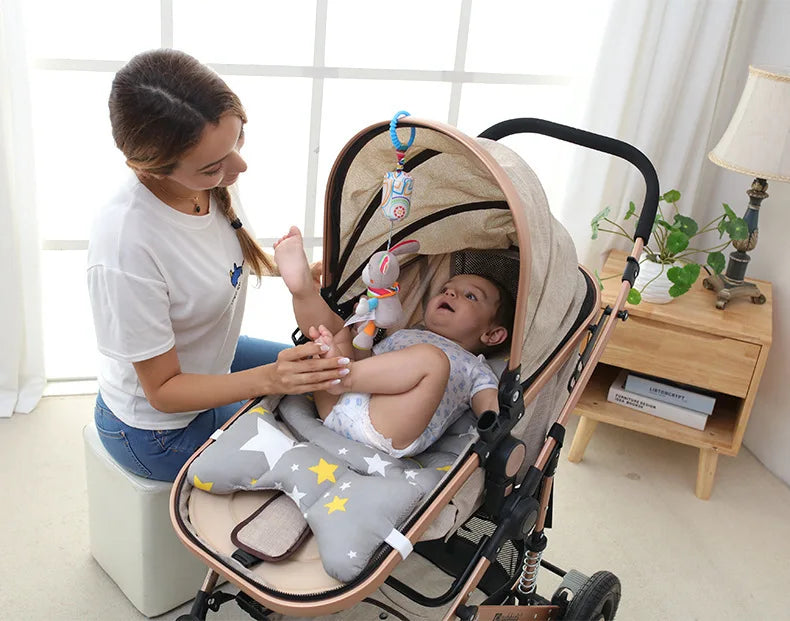 Baby Sensory Hanging Rattles Soft Learning Toy Plush Animals Stroller Infant Car Bed Crib with Teether for Babies Toddlers