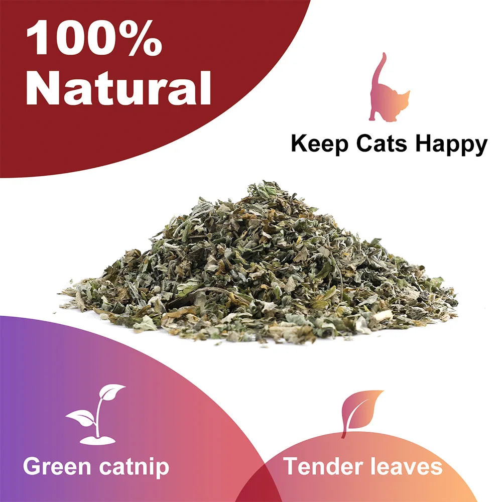 Pet's Cat Premium Catnip-56g Jar of High Potency Catnip,100% Natural & Chemical-Free,Safe for All Cat Ages