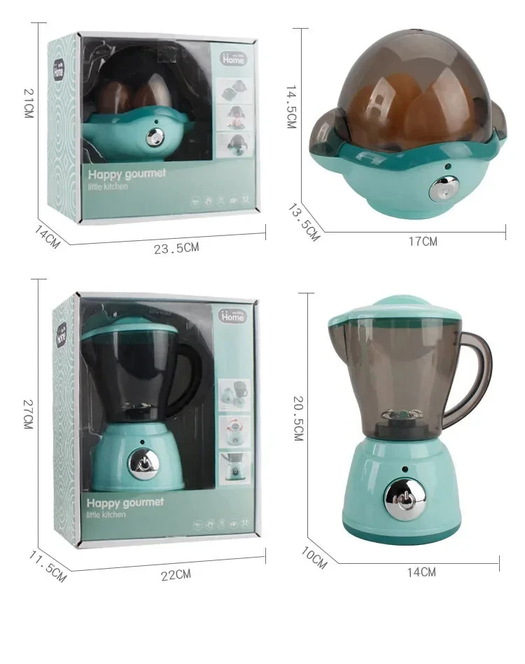 Simulation Kitchen Appliance Playset Kids Pretend Play Kitchen Toy Mini Household Appliance Role-Play Set Educational Toys Gifts