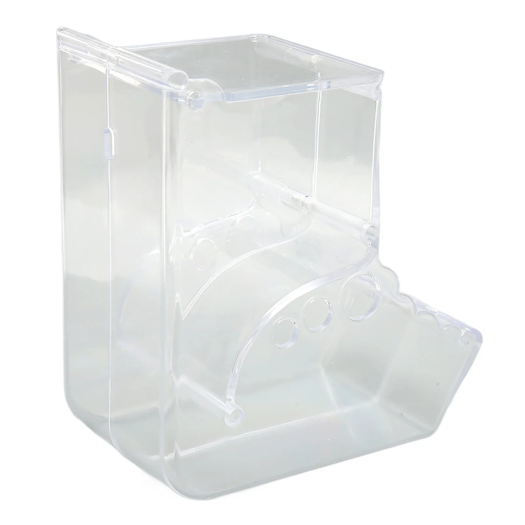 Hamster Food Feeder Automatic Transparent Large Capacity Acrylic Small Animal Food Dispenser for Guinea Pig Bird Rabbit