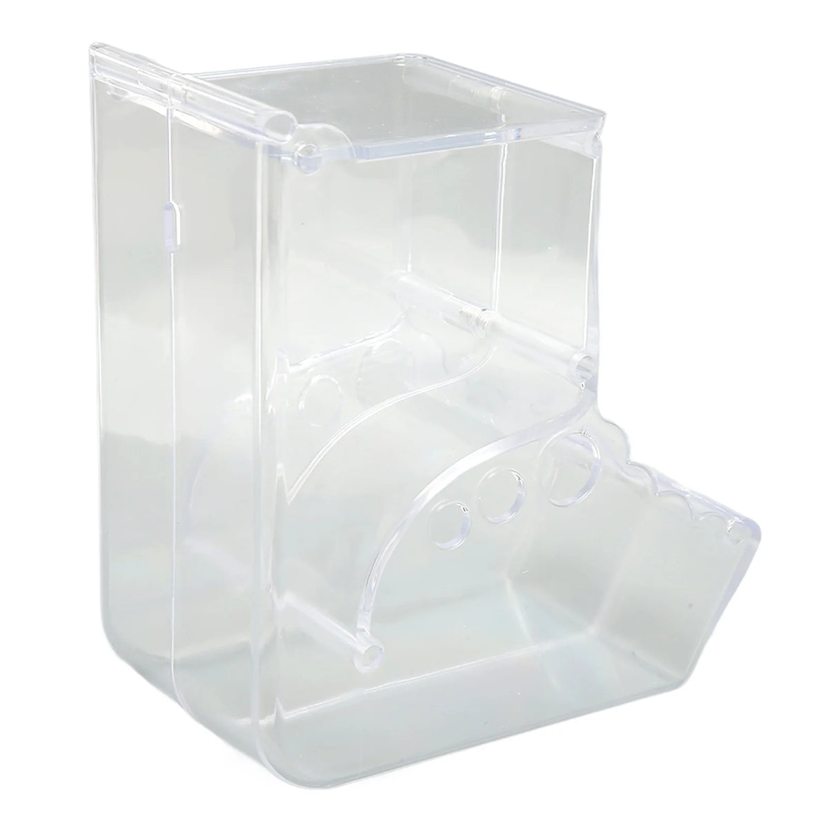 Hamster Food Feeder Automatic Transparent Large Capacity Acrylic Small Animal Food Dispenser for Guinea Pig Bird Rabbit