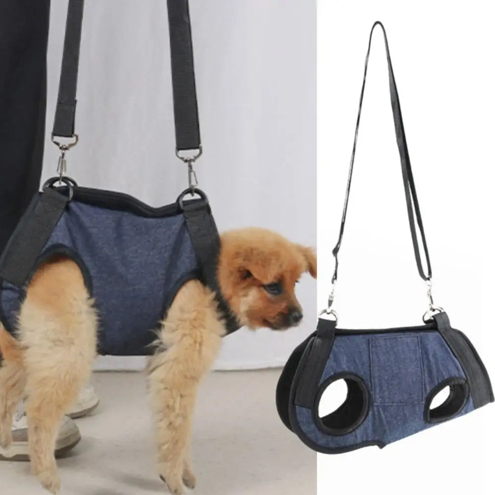 Adjustable Straps Dog Sling Harness Breathable with Pockets Carry Dog Shoulder Bag Soft Dog Lift Harness Walking The Dog