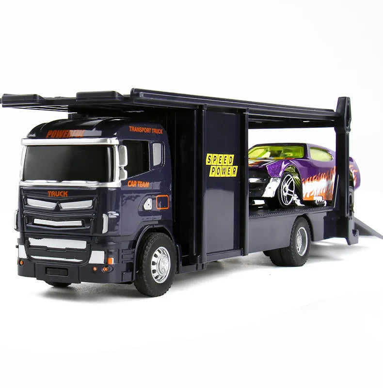 1:64 Scania Container Truck American Container Truck Alloy Diecast Model Car Home Decoration Ornaments Collections Hobby Holiday
