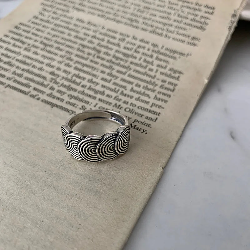 Sam Panda 925 Sterling Rings for Women Fashion Geometric Handmade Irregular Gold Star Ring Simple Fine Jelwery  Christmas Gift