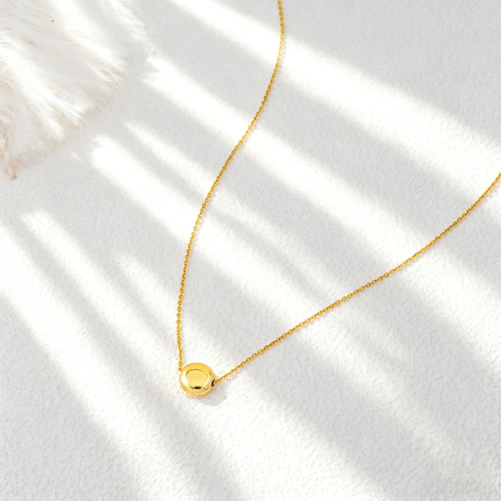 Italian  Gold Color Jewelry Set for Women Small Design Earrings and Necklace 2Pcs Set for Party Daily Wear Girls Gifts Jewelry
