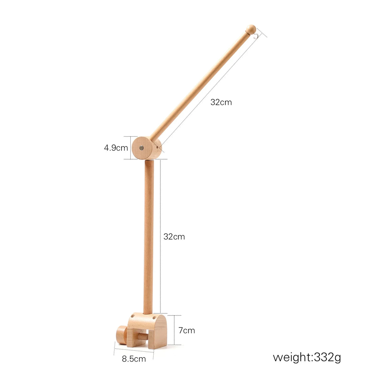 Baby Crib Cartoon Bear Mobile Rattle Toy January To December Hanging Bed Bell Newborn Soothing Toy Moving Musical Toy Baby Gift