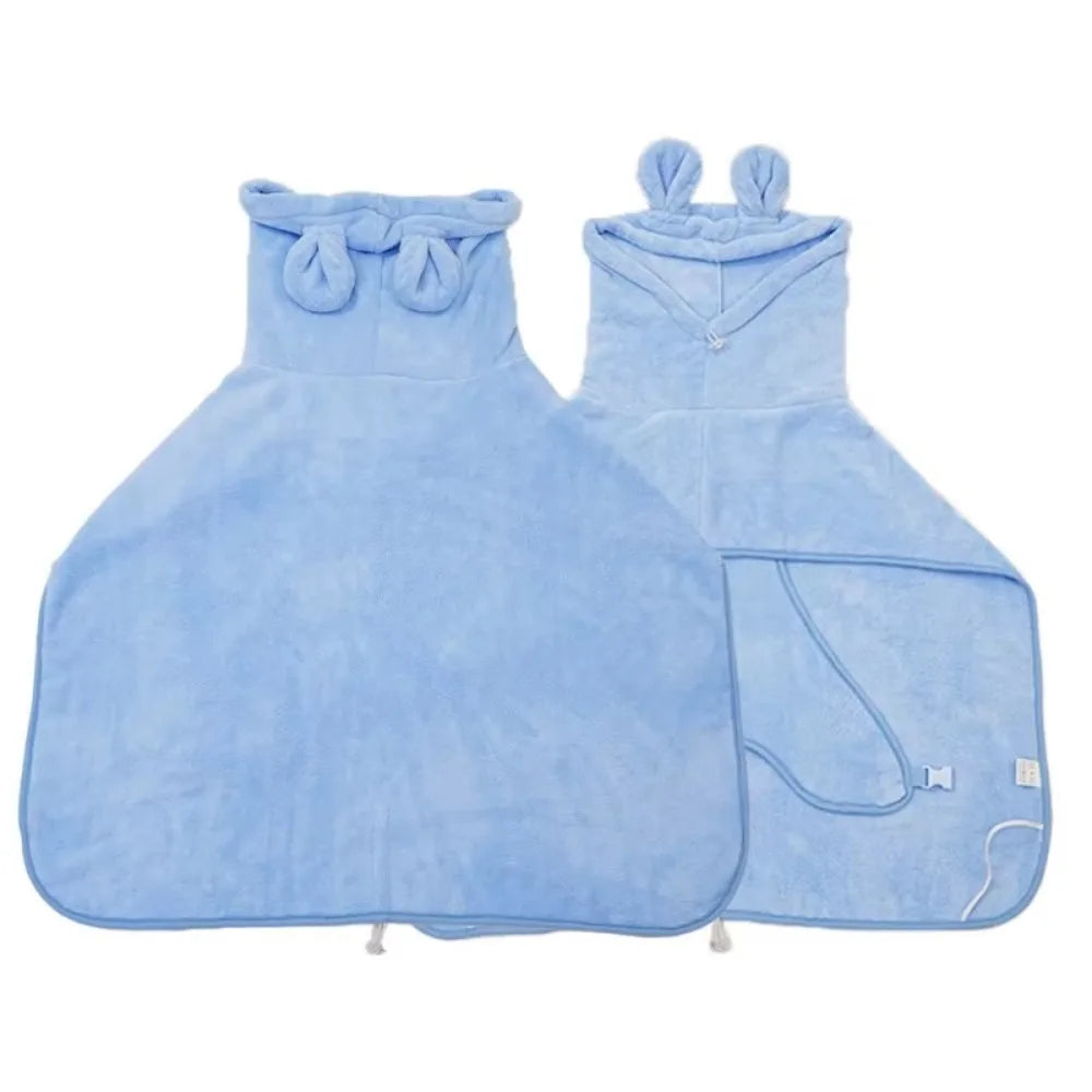 1Pc Dog Bathrobe Super Absorbent Pet Towel Bathrobe Bath Towels Quick-Drying Cat Dog Bath Towel Bath Supplies Dog Towel