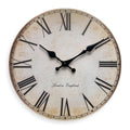 European-Style Retro Roman Numeral Wooden Wall Clock for Living Room, Bedroom, Kitchen, Home Decoration, Silent Quartz Clock, Holiday Gift, 10 Inches, 12 Inches (No Battery)