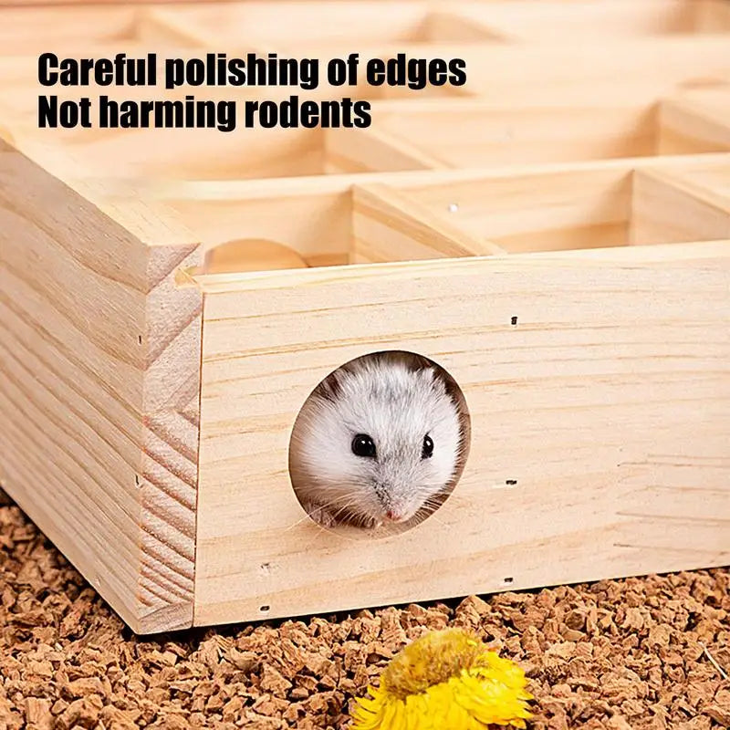 wooden maze Hamster toy intellectual development Small Pet Animals Activity Center Hamster Engaging Play supplies