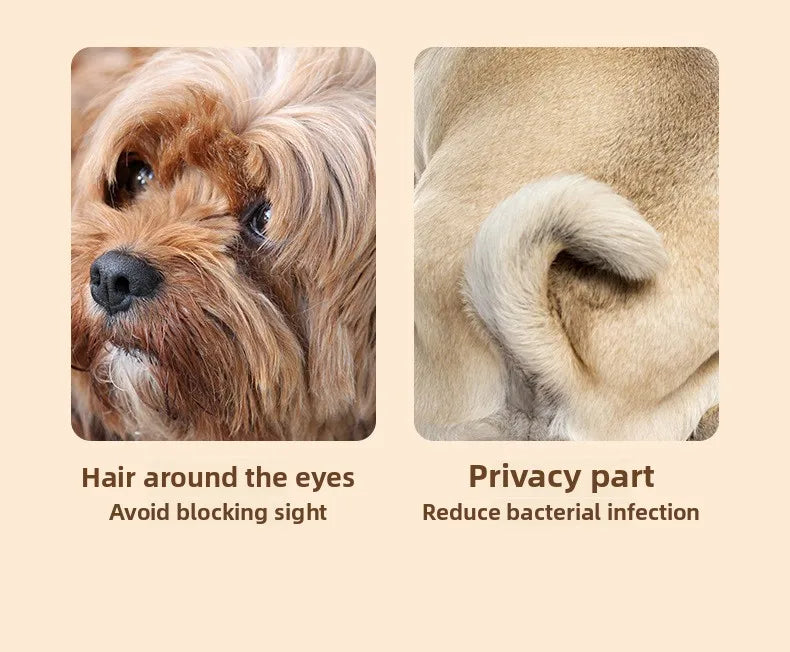 Pet Grooming Clippers Dog Cat LED Light Waterproof Electric Trimmer for Paws Feet Hair Cutting Dog Hair Dog Trimmer Pet Grooming