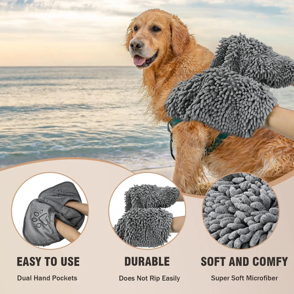 Microfiber Dog Towels for Drying Dogs,Super Absorbent,Soft and Quick Drying Pet Grooming Towel,31Inch X 13Inch,Machine Washable