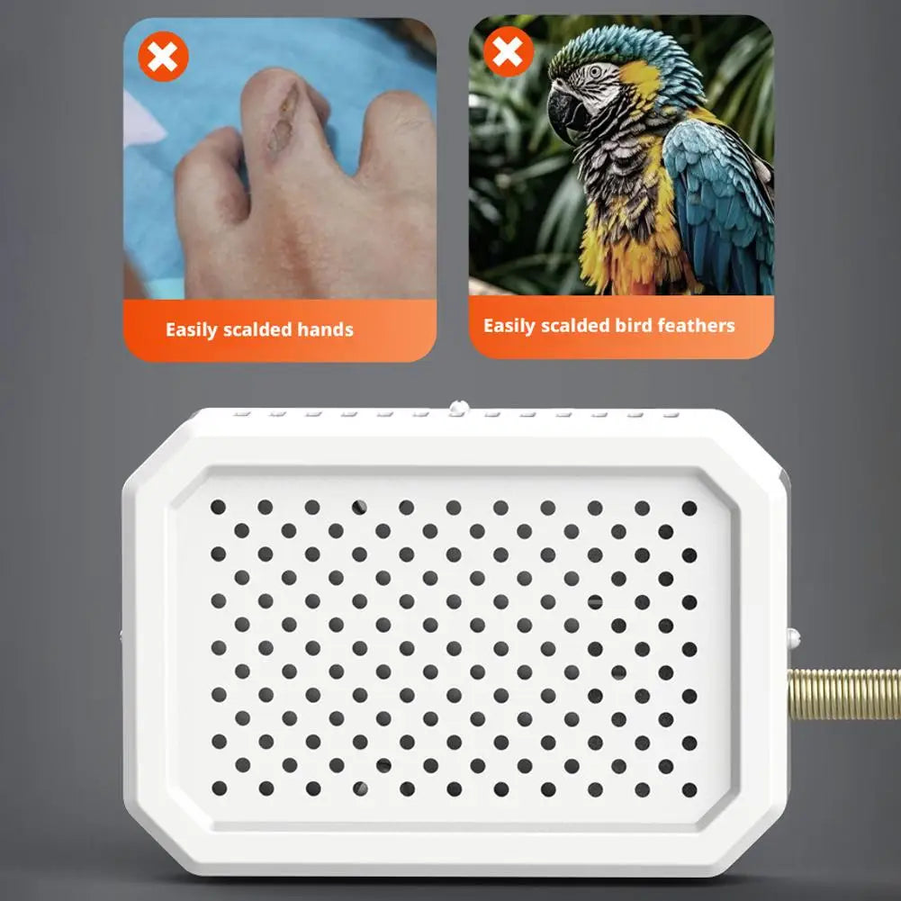 Bird Cage Heater Safe Constant Temperature Control Energy Saving Waterproof Dustproof Bite Resistant Adjustable Bracket for N8M3