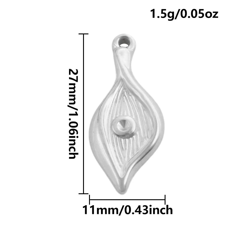 5pcs Stainless Steel Bee Spider Cicada Butterfly Dragonfly Flower Tree Grass Pendants Insects Charms Jewelry Making Accessories