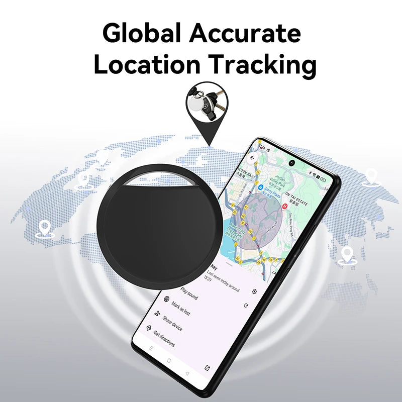 Bluetooth GPS Tracker Airtag For Android Phones Work With Google Find My App Key Finder Pet Smart Tag For Xiaomi Samsung