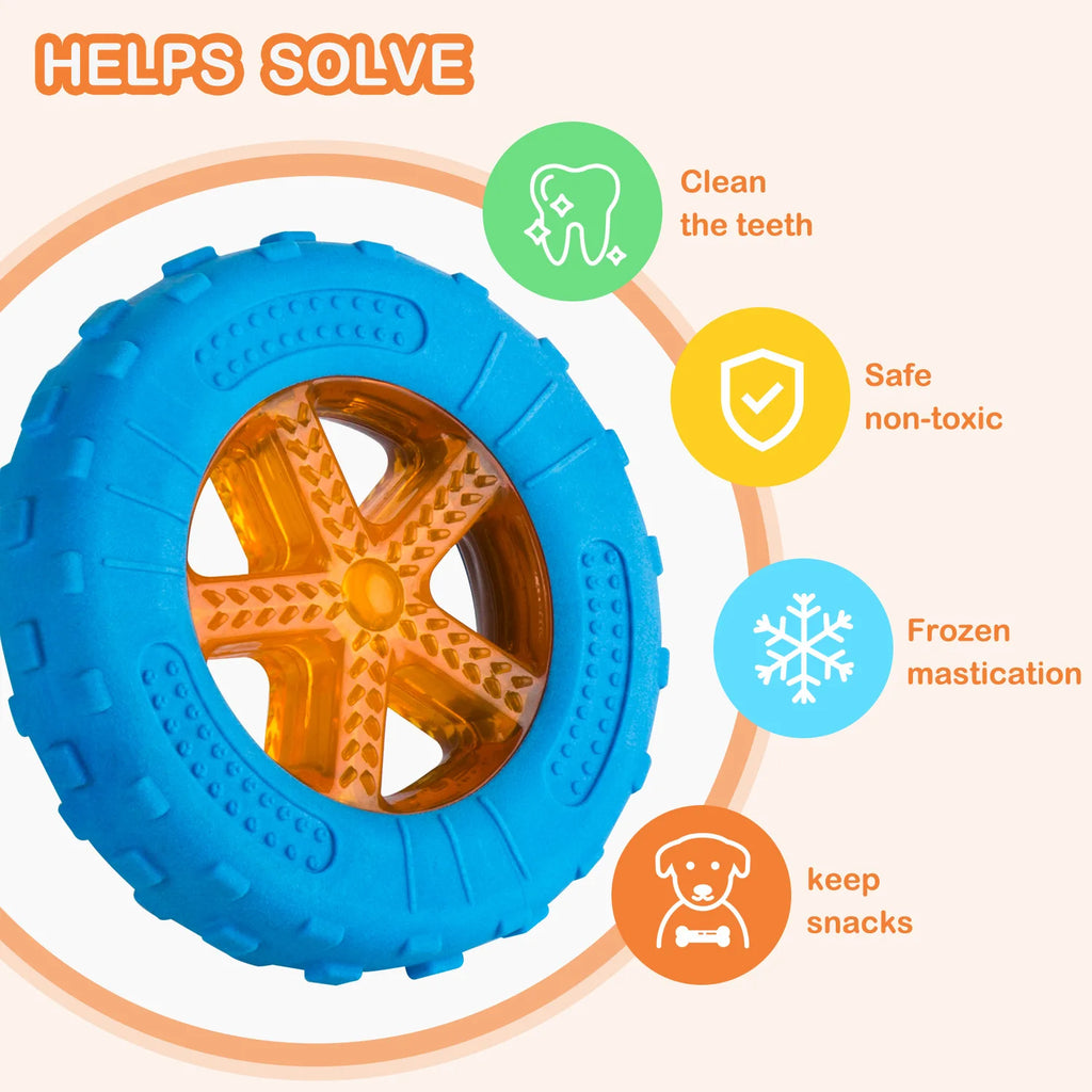 Floating Water Toy, Bite-Resistant Pet Ball for Dog Training, Dog Throwing Disc, Interactive Toy for Large