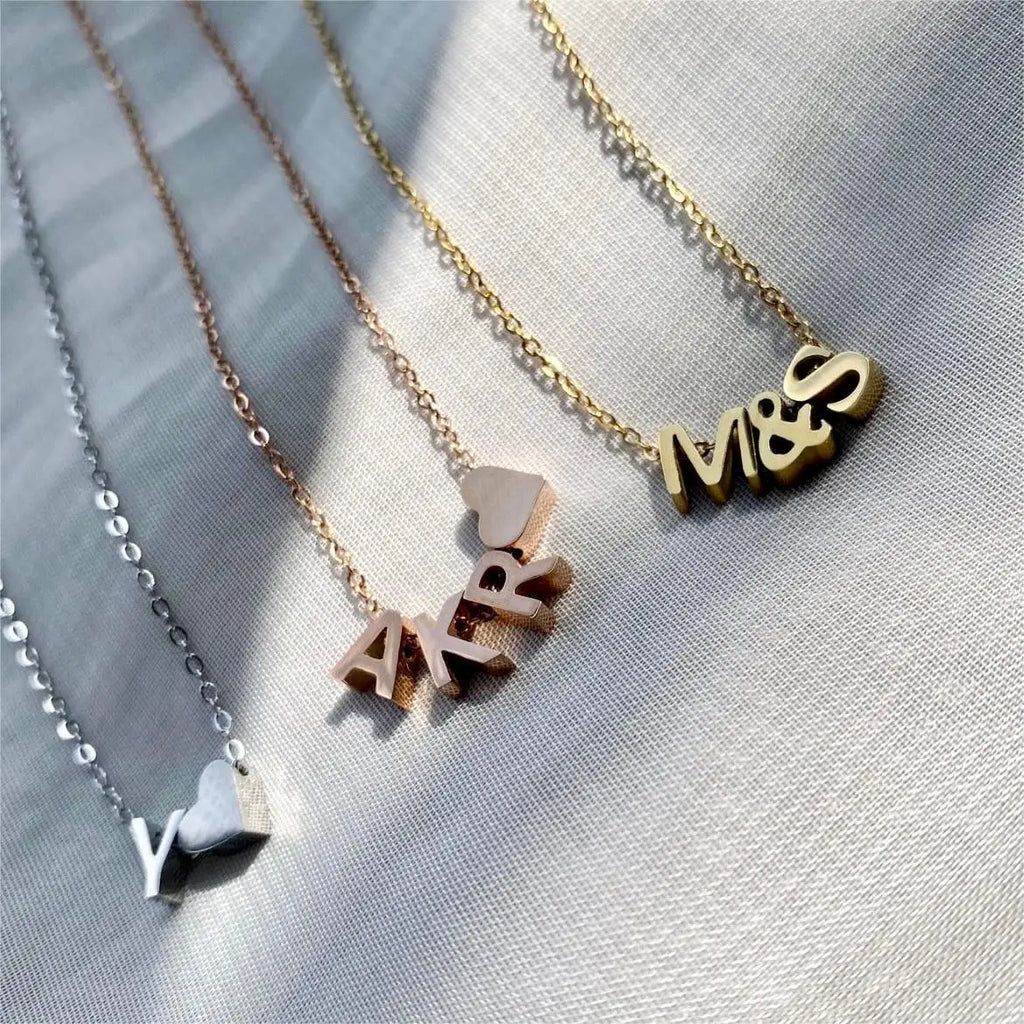 EMANCO 10PCS Minimalist Style Stainless Steel 26-Letter Pendant for Custom Name Jewelry Commute Social Casual Fashion Accessory