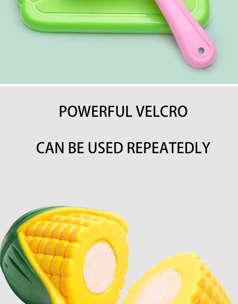 Cutting Play Food Toy for Kids Kitchen Pretend Fruit &Vegetable Accessories Educational Toy for Toddler Children Gift