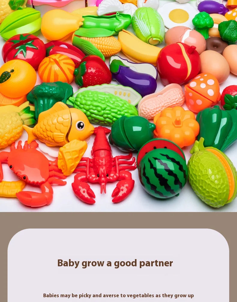 DIY Fruit Cutting Toys Vegetables Fruits And Vegetables Parent-Child Simulation Kitchen Food Children's Birthday Gifts