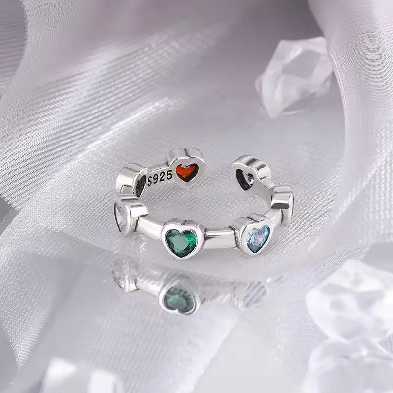 Sam Panda 925 Sterling Rings for Women Fashion Geometric Handmade Irregular Gold Star Ring Simple Fine Jelwery  Christmas Gift