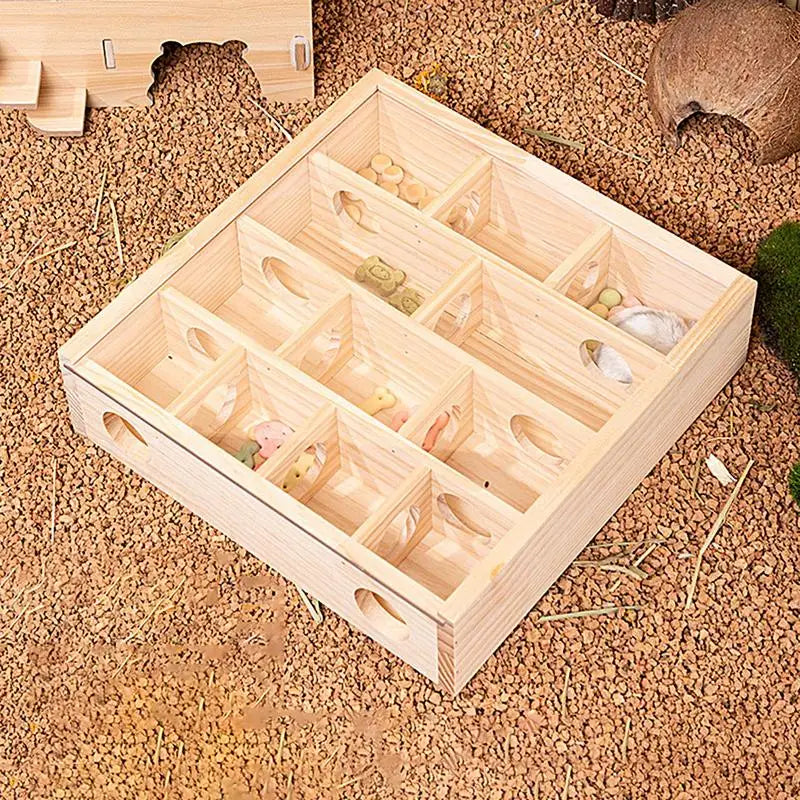 wooden maze Hamster toy intellectual development Small Pet Animals Activity Center Hamster Engaging Play supplies