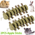 16pcs Small Animal Chew Toys Bundle For Rabbit Bunny Hamster Guinea Chinchillas Tooth Cleaning Molar Grinding Toys Pet Accessori