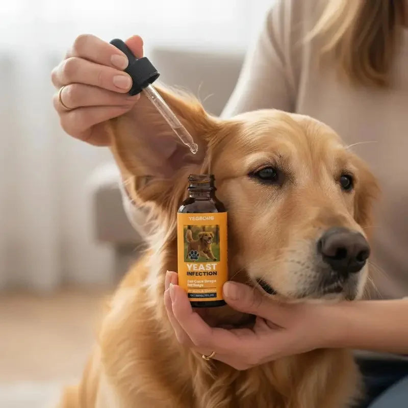 60ml Pet Ear Drops Dissolve Ear Wax Odor Remover Anti Itching Natural Non Irritating Hypoallergenic Ear Cleaner For Dogs