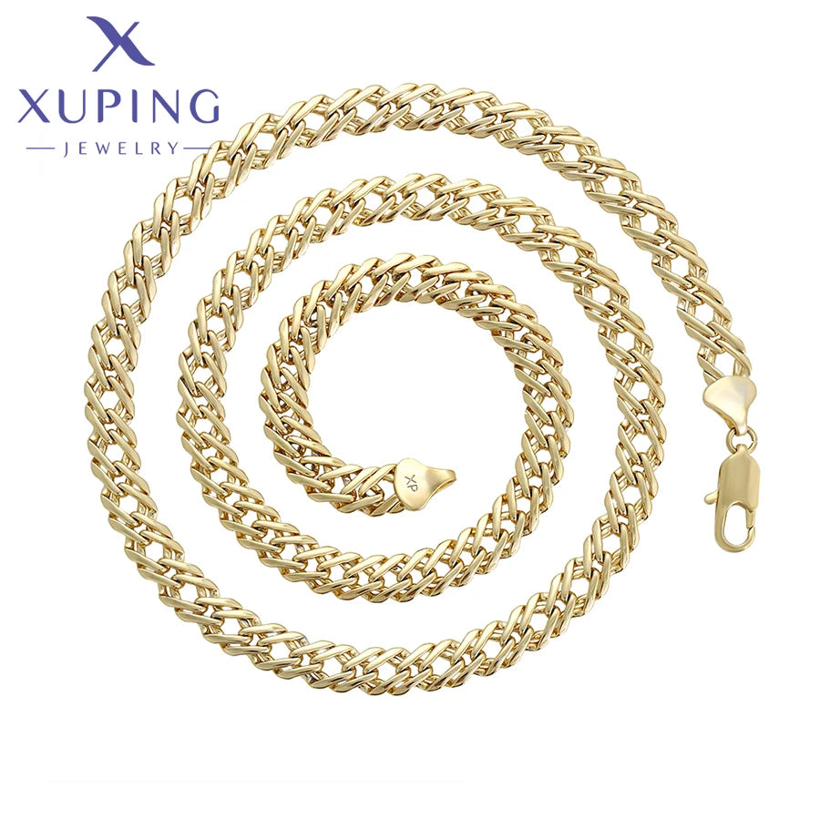 Xuping Jewelry Charm Fashion 50cm 60cm Romantic Pendant Necklace of Gold Color Women Exquisite Love Birthday Gift X001103702