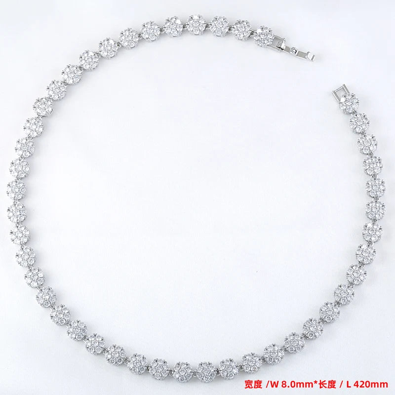 ZHUKOU Summer Dopamine Series Vibrant Colorful Flower Necklace Bracelet Wholesale:VL526 VL527
