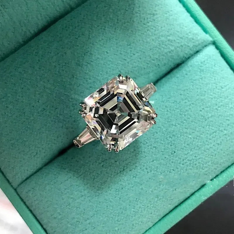 Luxury Oval 8ct Lab Diamond Ring 925 sterling silver Jewelry Engagement Wedding band Rings for Women Men Party accessory