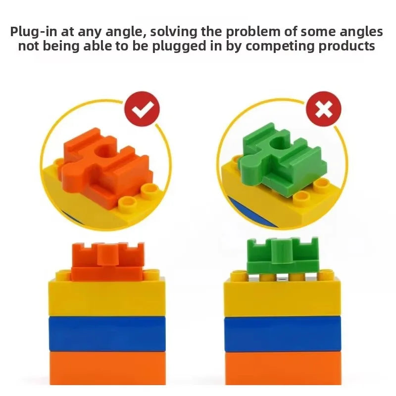All Kinds Connectors Wooden Train Track Accessories Universal Plastic Building Blocks Adapters Fit for Brand Wooden Track Toys