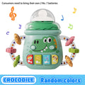 Mobile Soothing Vocal Music Toys For 6M+ Newborn Soft Teether Rattles Educational Toy Baby Musical Feeding Bottle Pacifier