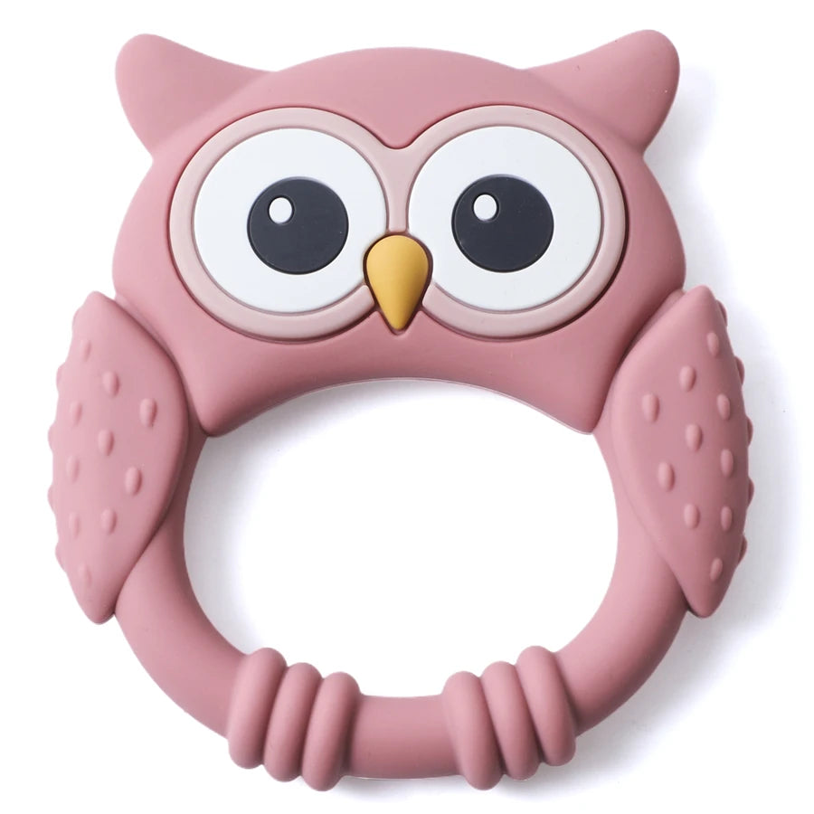 1PC Baby Silicone Teether Toys Food Grade Silicone Teething Animal Dental Teething Goods for Newborn Soothing Nursing Toys