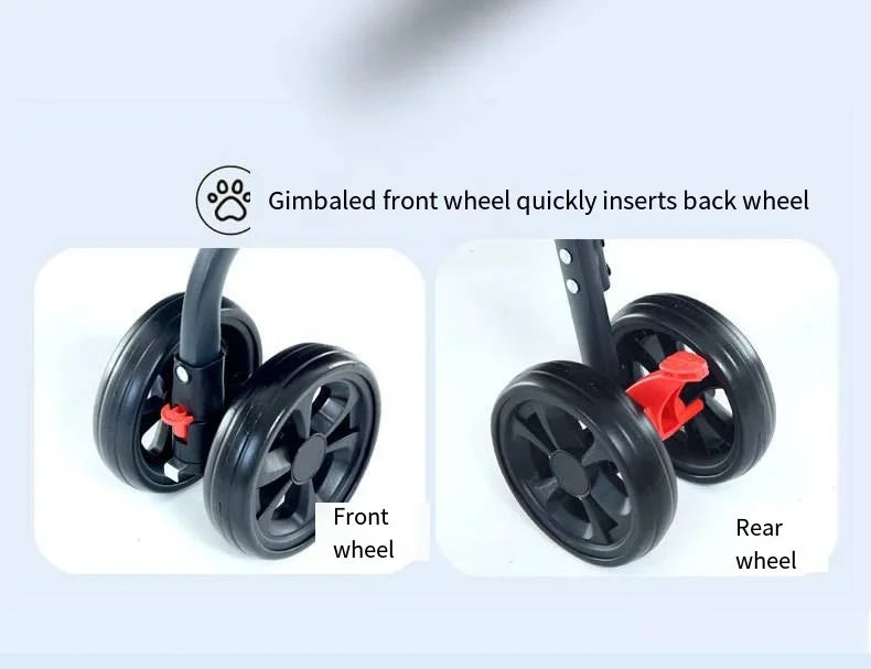 Pet Car Strollers 3in1 Lightweight Foldable Specifically Designed for Walking Dogs Infants Medium-sized Small Dogs Cats Outdoor