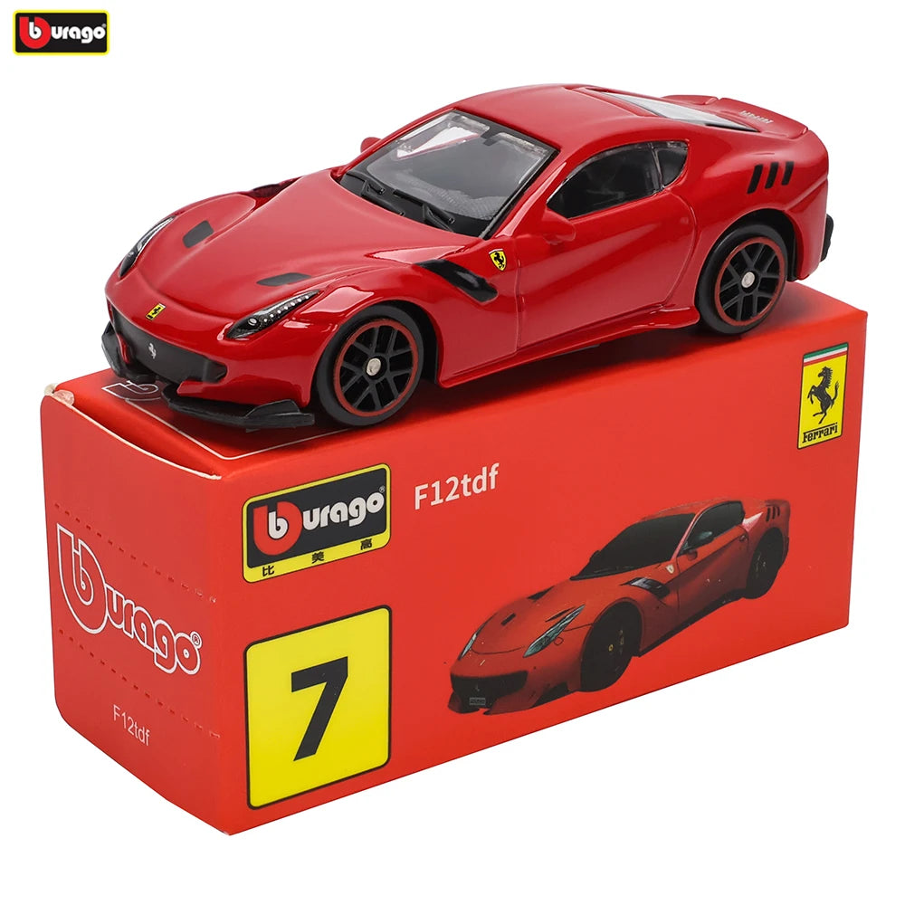 Bburago1:64 Ferrari SP3 458 599 ENZO F12 Model Small Collection Car Alloy Model Toy Gift Scene Decoration Classic and Exquisite