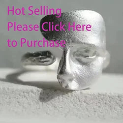 Sam Panda 925 Sterling Silver Mask Ring For Women Gift Frosting Vintage Irregular Personality Punk Jewelry Dropshipping