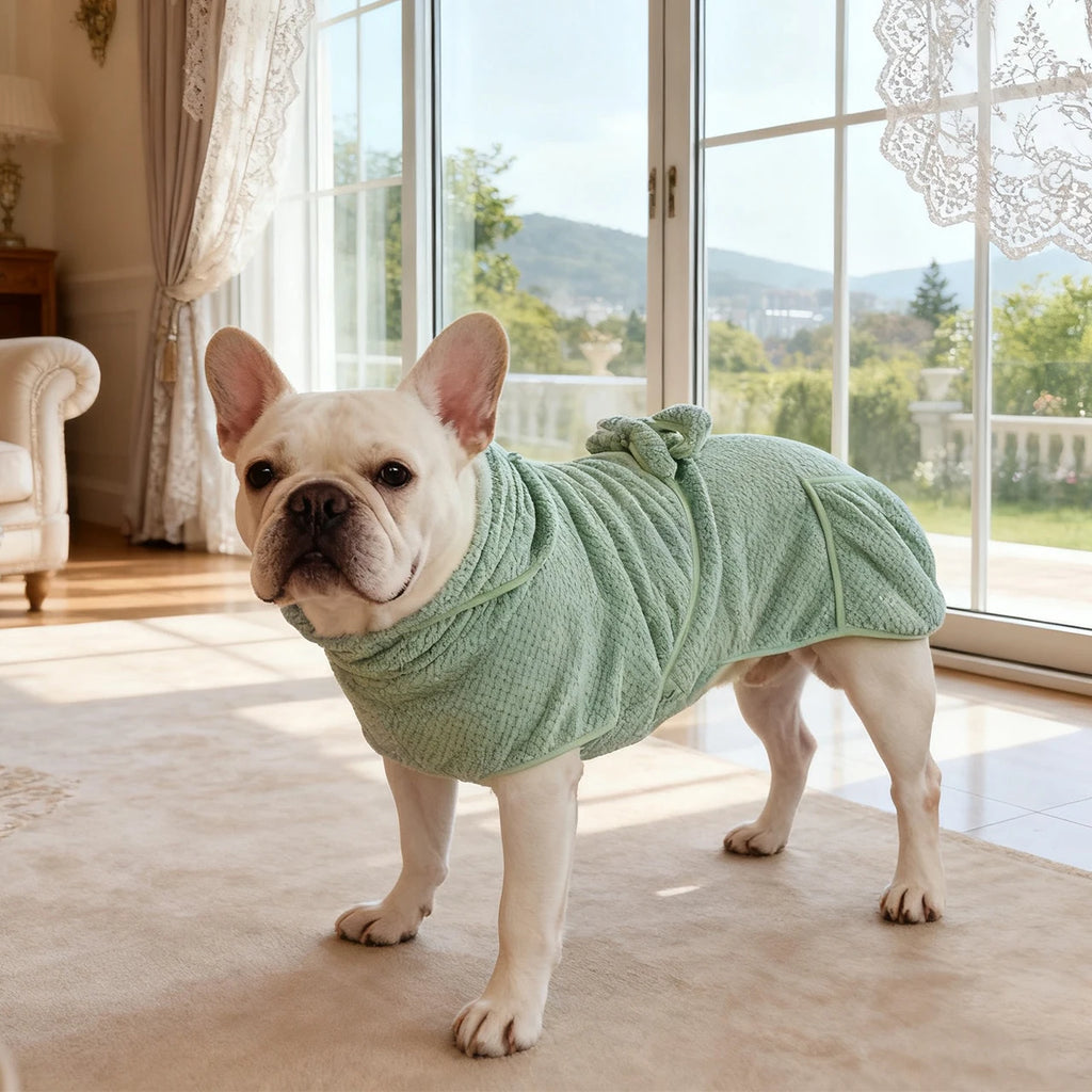 New Dog Bathrobe Absorbent Pet Quick Drying Bath Towel Dog Bath Towel Large Small Dogs Clean Absorbent Bathrobe Dog Pet Products