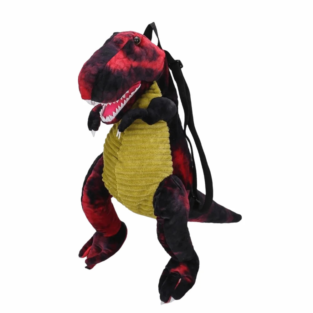 Creative Cartoon Dinosaur Backpack Simulation Dinosaur Large Capacity Plush Dinosaur Doll Adjustable Straps 40cm