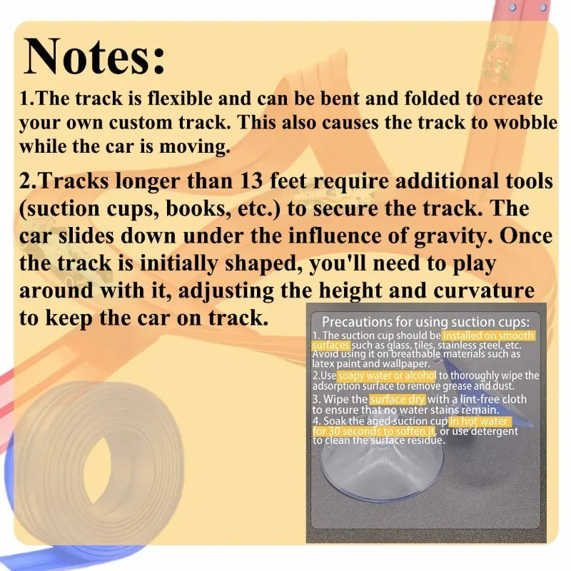 DIY Flexible Race Track Children Toys Double-track Racing Car Ramp Compatible 1/64th Cars Portable Rolls Up Boy Christmas Gift