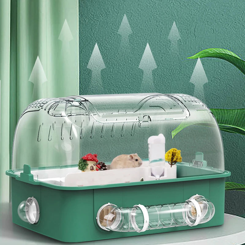 DIY Tunnel Cage Hamster Cage Hamster Hose Tubing Toy Fun Platform Pet Home Drinking Water Bottle For Golden Hamster Fun Tunnel