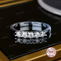Wholesale Moissanite And Zircon Unisex Rings 100% Real S925 Silver Ring D VVS1 For Men and Women Luxury Brilliant