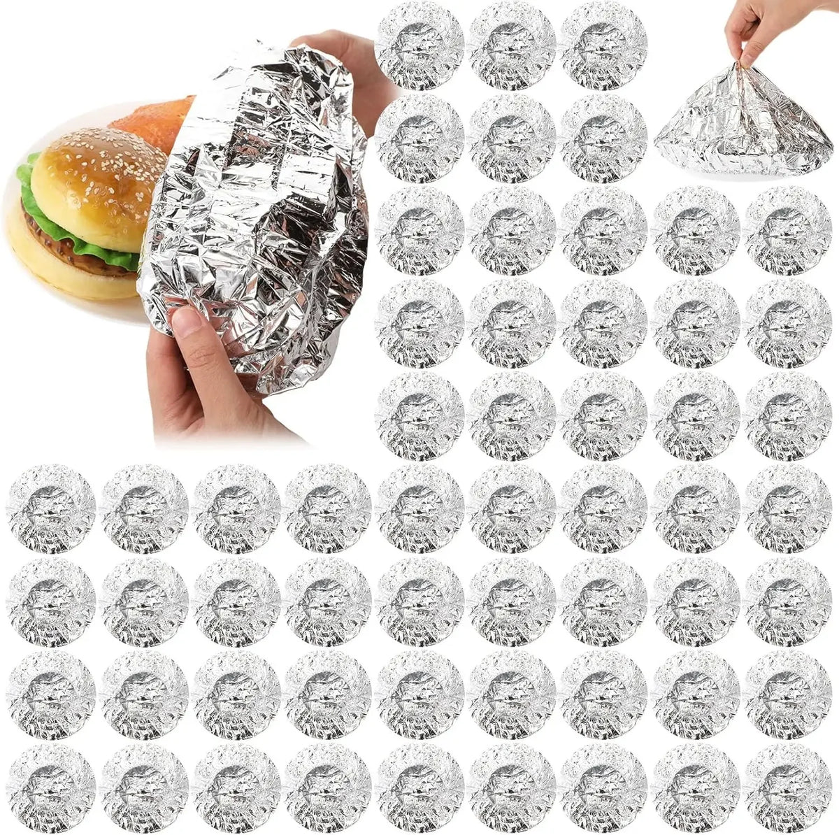 Aluminum Foil Film Food Cover Food Grade Fresh-keeping Packaging Bag Fruit Vegetable Storage Bag Kitchen Insulation Artifact Lid
