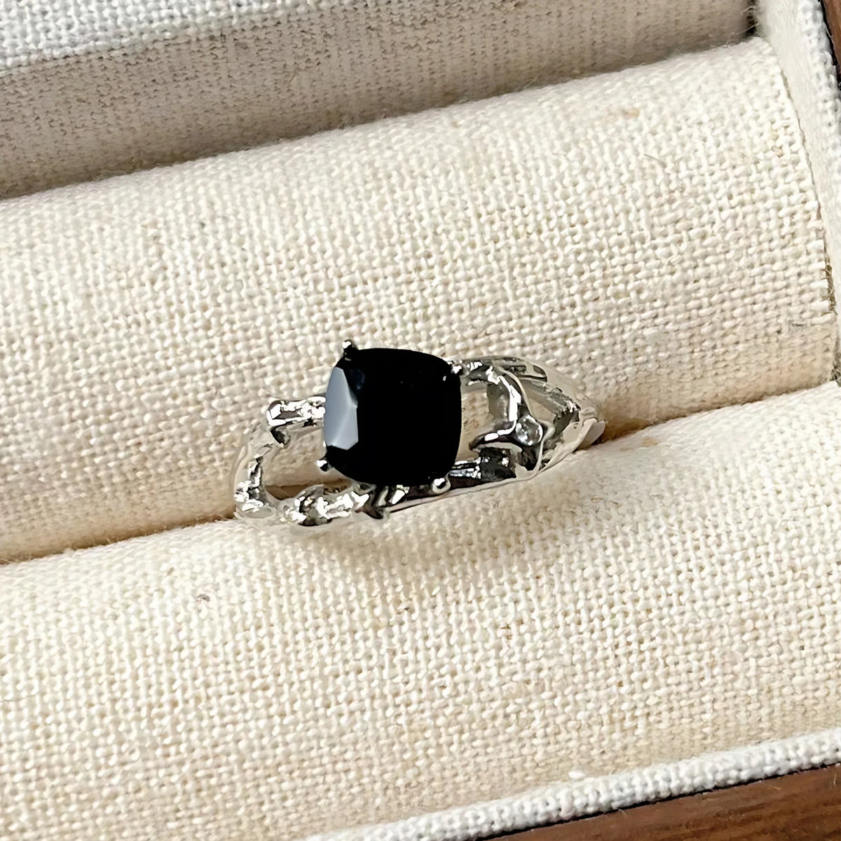 Sam Panda 925 Sterling Silver Mask Ring For Women Gift Frosting Vintage Irregular Personality Punk Jewelry Dropshipping