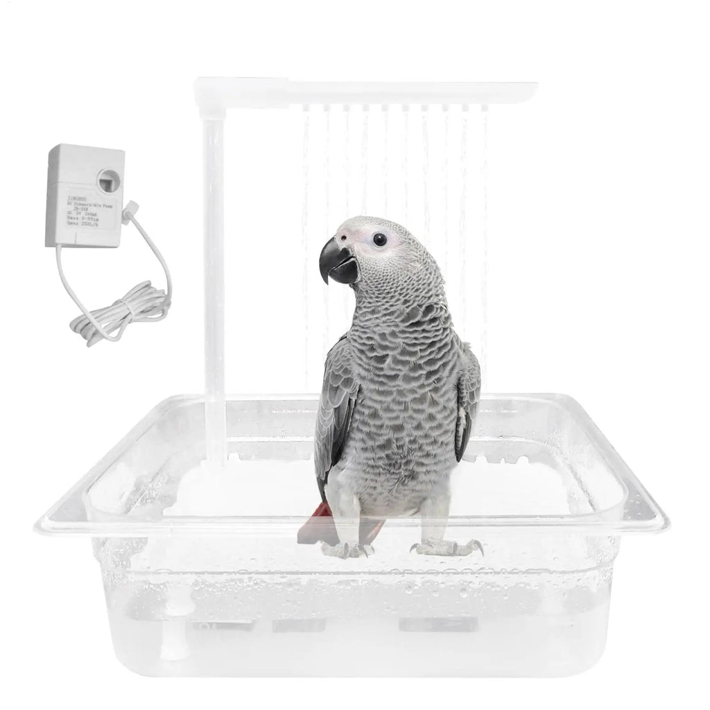 Automatic Bird Shower Tub Automatic Birdbath With Governor Bird Automatic Bathtub Swimming Pool For Small Pets Birds Parrots